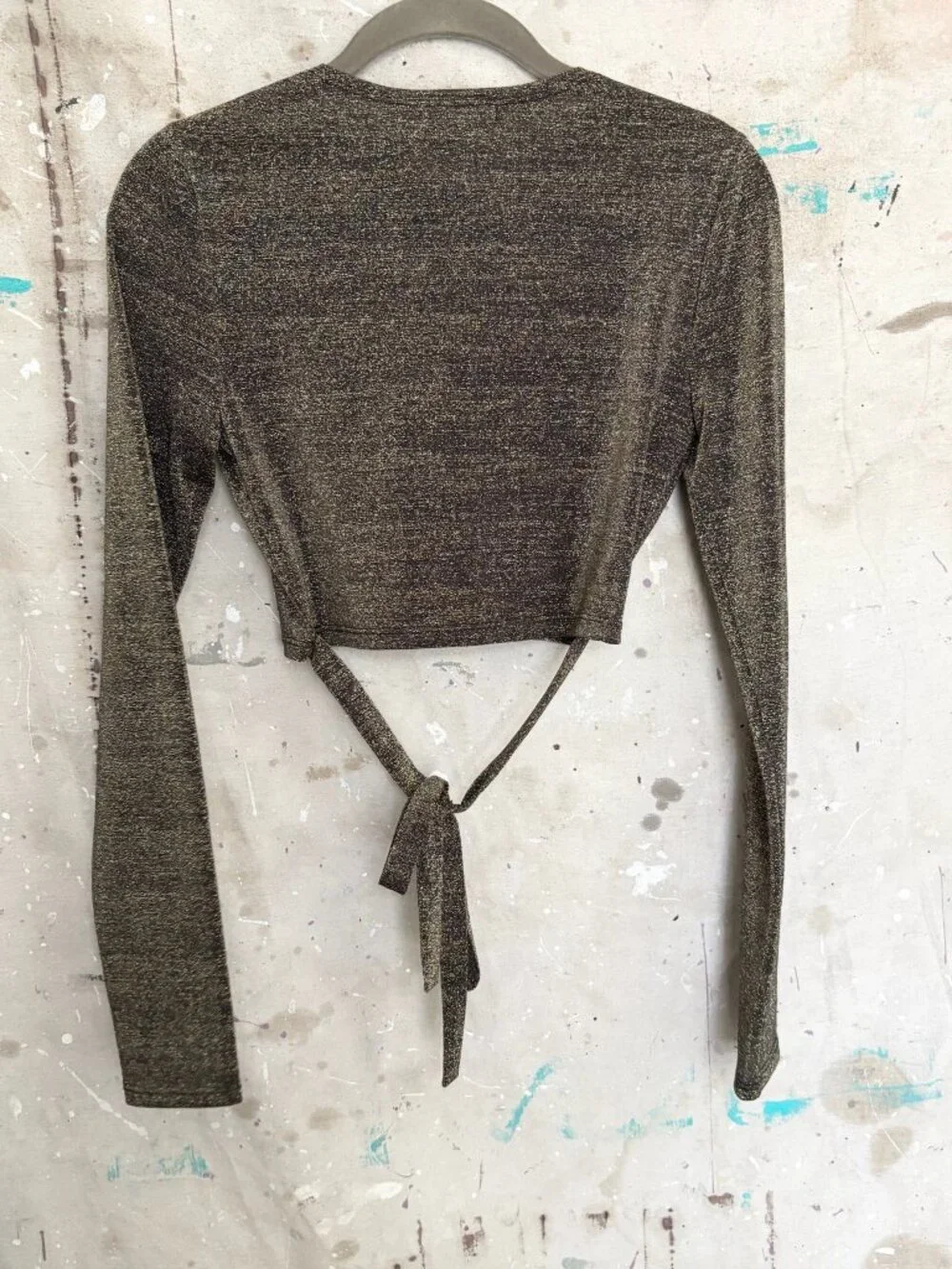 Reformation Jupiter Metallic Crop Top